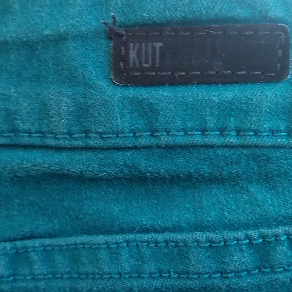 Kut From the Kloth Toothpick Skinny Jeans Teal 2P - Picture 5 of 12